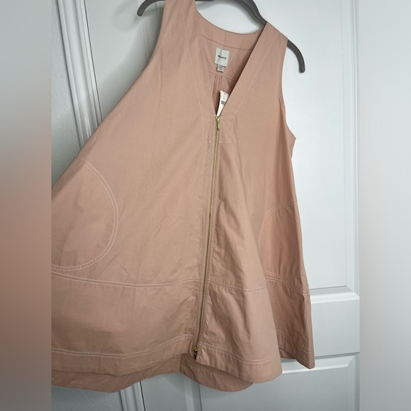 Anthropologie The A-Line Mini Dress in Neutral Size Medium NWT - Picture 10 of 13